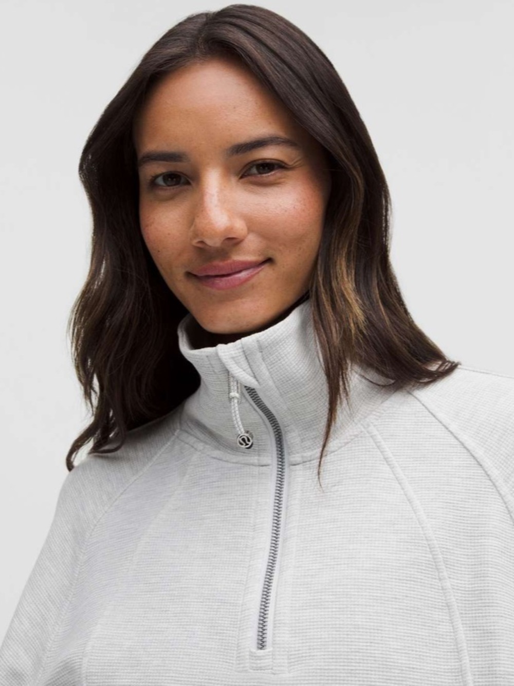 Lululemon Scuba Cropped Funnel-Neck Half Zip Waffle - Picture 4 of 14